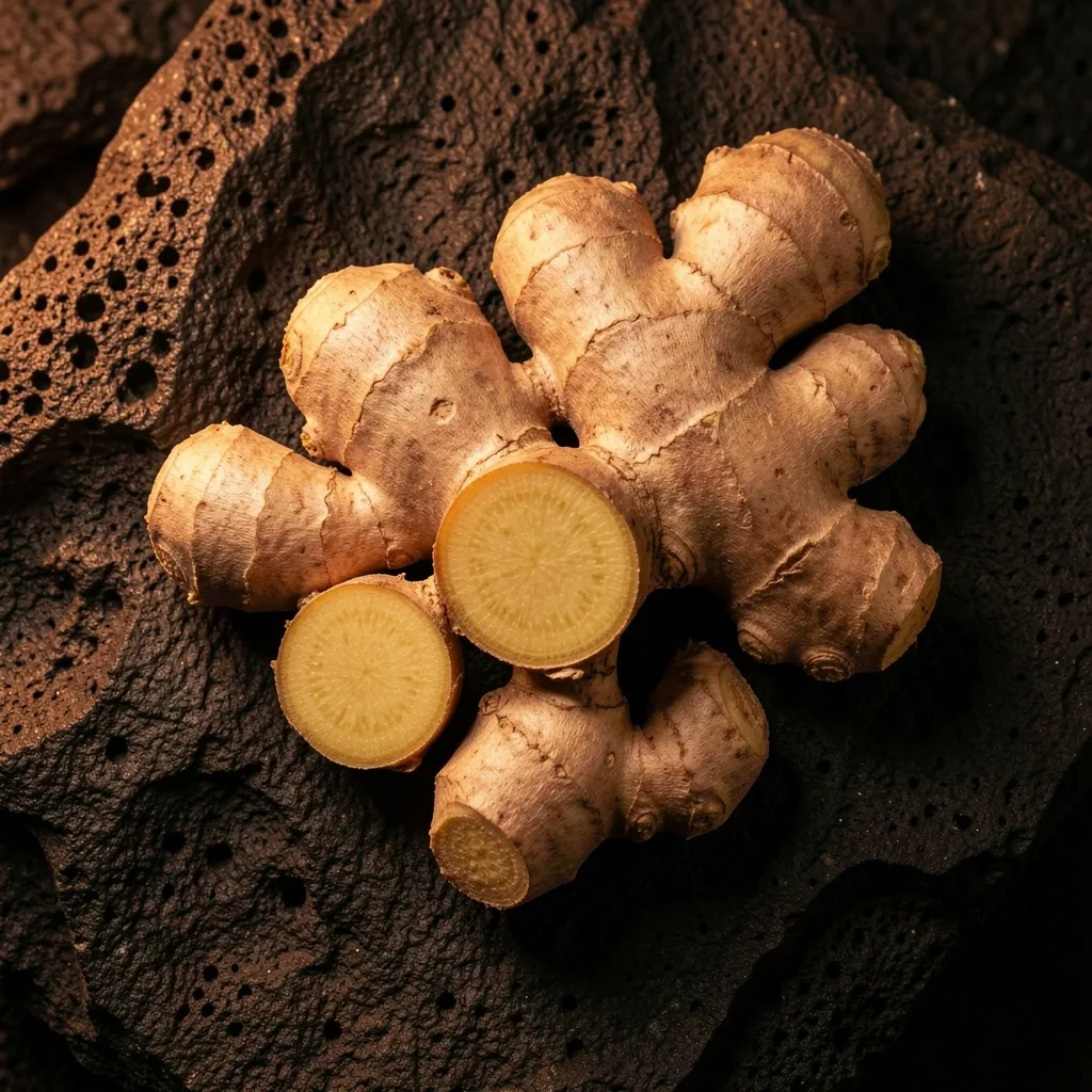 Turmeric and ginger roots
